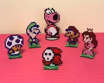 Mario Pixel Art Etsy Mario Pixel Art Etsy