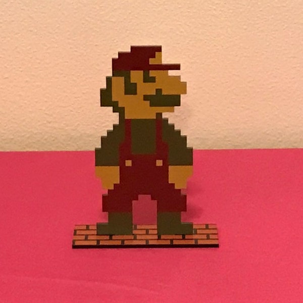 Super Mario Bros Sprite - Nintendo Video Game Inspired