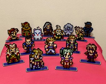 Final Fantasy 6 Sprites - Super Nintendo Video Game Inspired