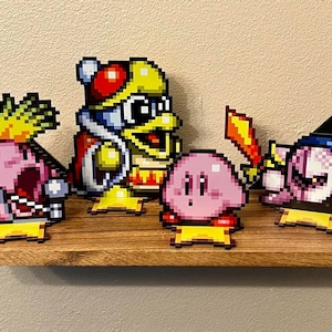 Kirby Sprites - Super Nintendo Video Game Inspired