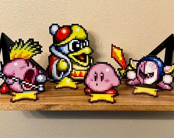 Kirby Sprites - Super Nintendo Video Game Inspired