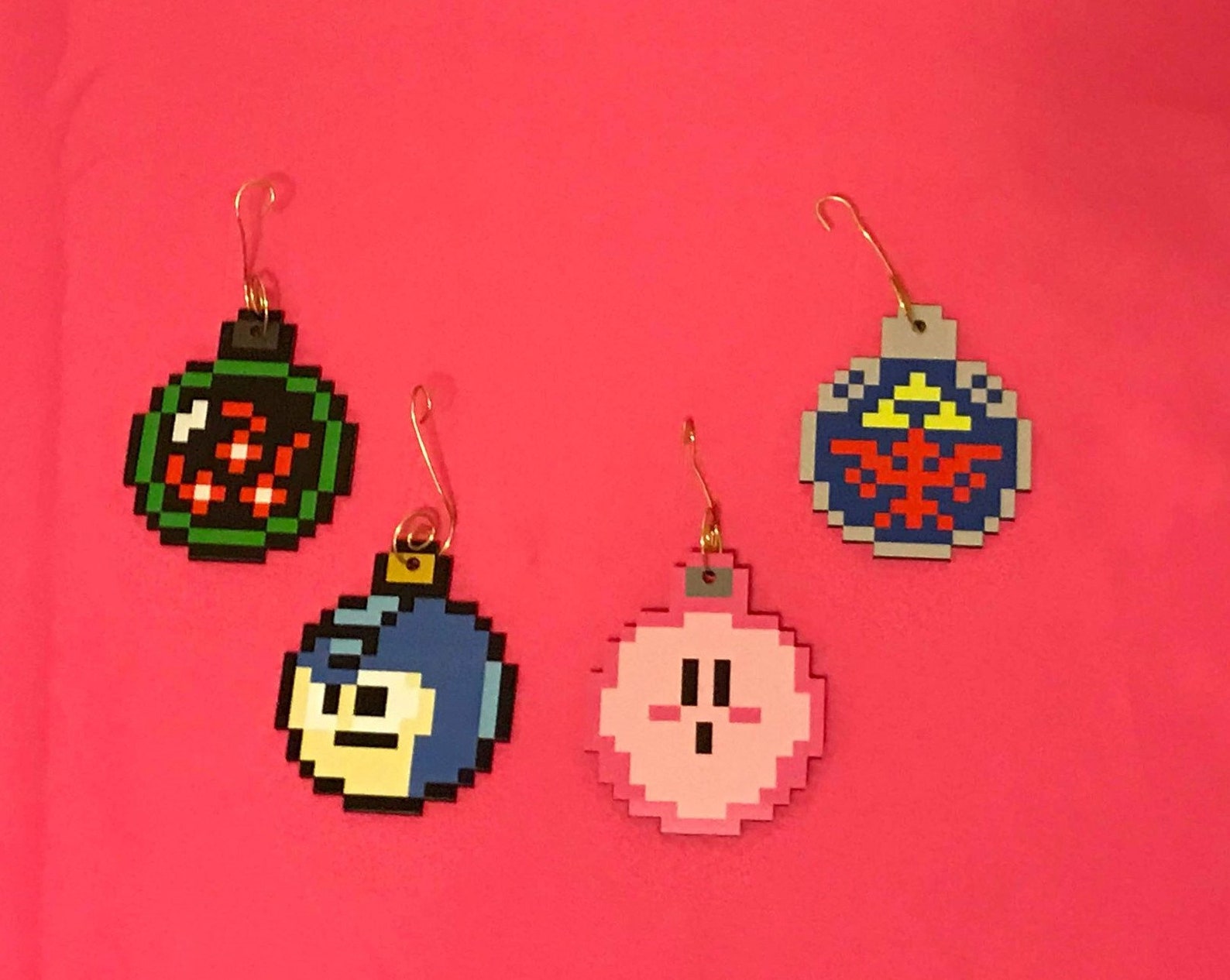 Video Game Christmas Ornaments Nintendo Inspired Etsy