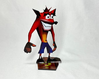 Crash Bandicoot Playstation Video Game Inspired Sprite Art