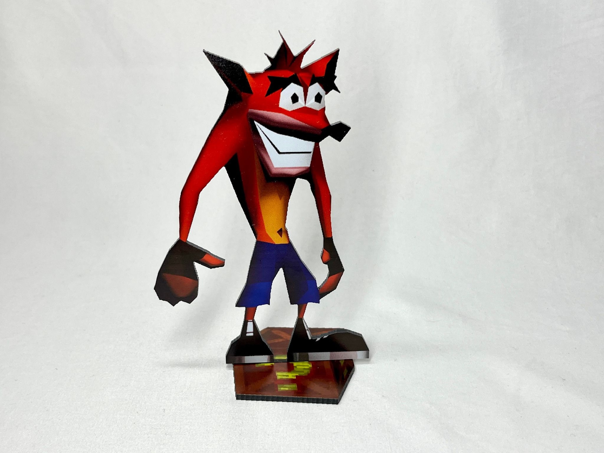 Crash Bandicoot Playstation Video Game Inspired Sprite Art Etsy