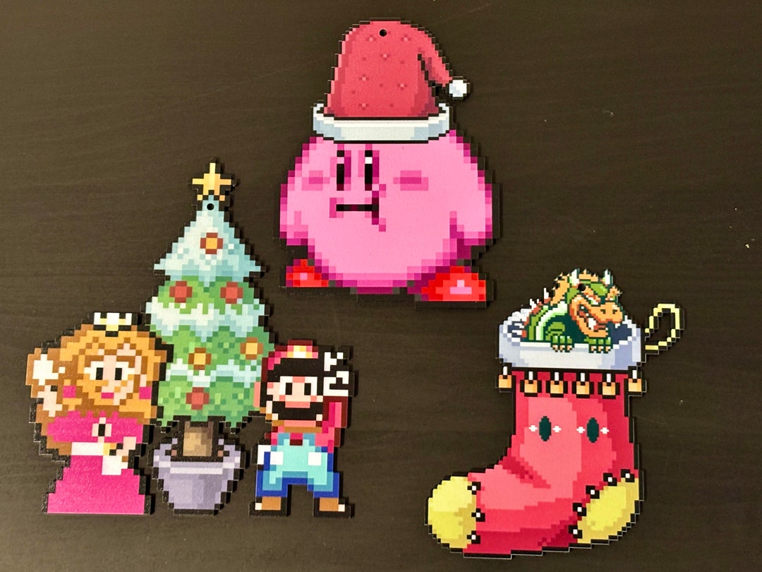 Video Game Christmas Ornaments Nintendo Inspired Etsy