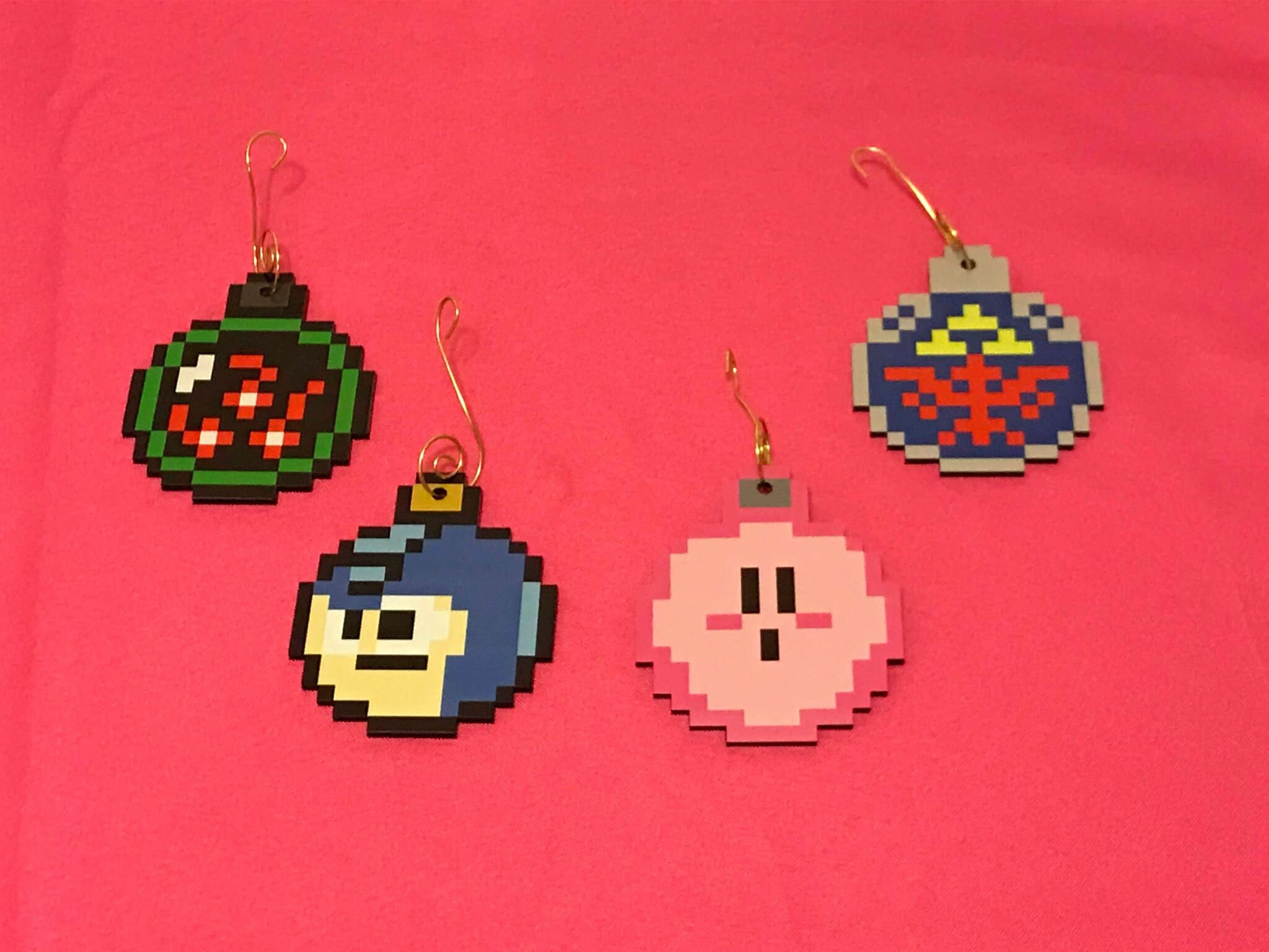 Video Game Christmas Ornaments Nintendo Inspired Etsy
