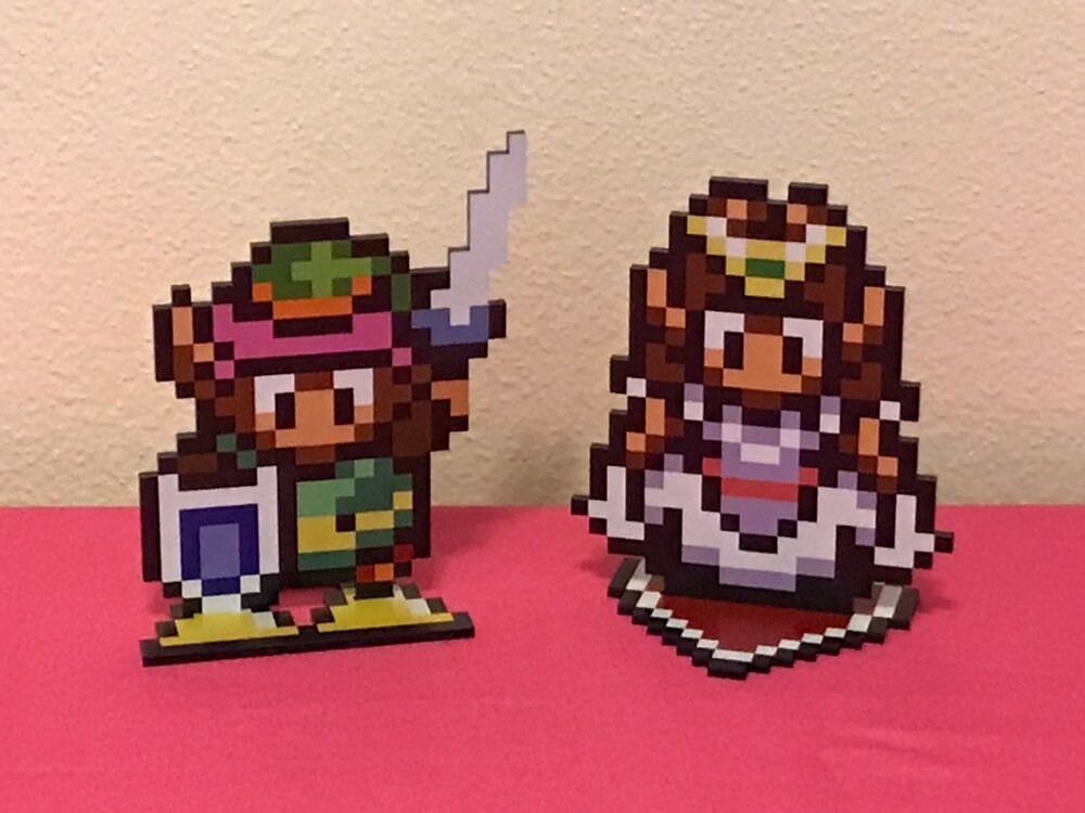 Zelda Link Sprites Super Nintendo A Link To The Past Etsy