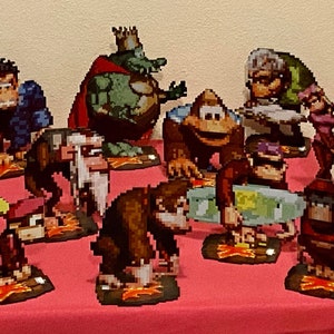 Donkey Kong Country Sprites - Super Nintendo Game Inspired