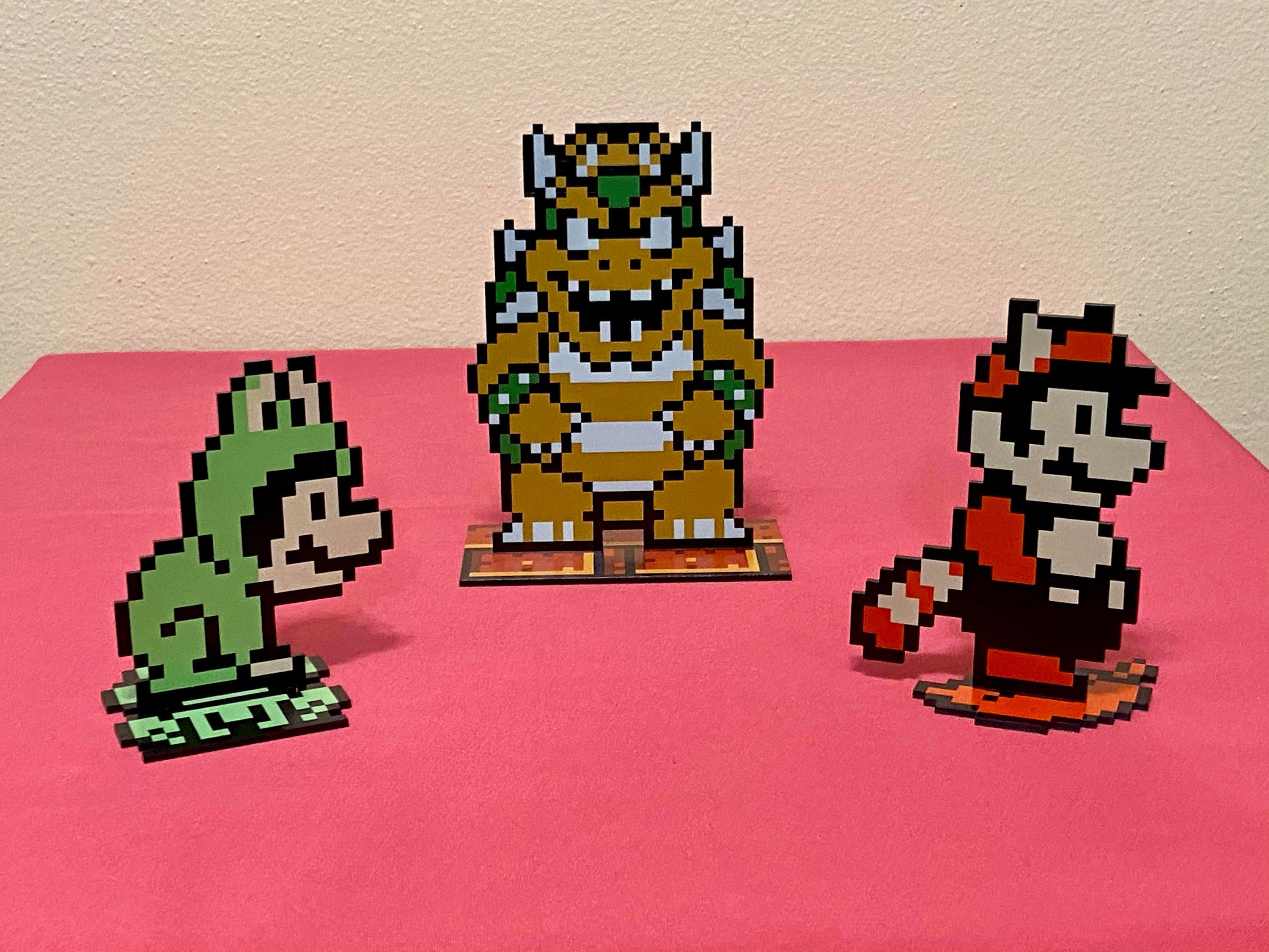 Super Mario Bros 3 Bowser Mario Power Up Sprites Nintendo Etsy