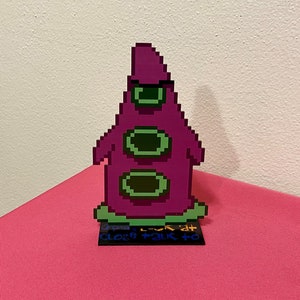 Day of the Tentacle Sprites PC Video Game Inspired Pixel Art Purple Tentacle