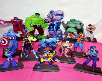 Marvel vs Capcom 2 Sprites - Arcade Video Game Inspired