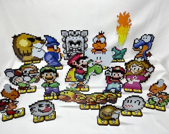 Super Mario World Sprites - Super Nintendo Video Game Inspired Art