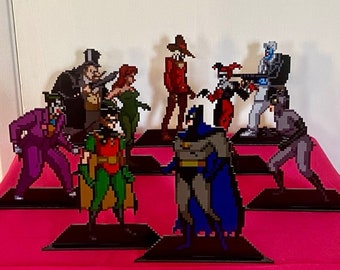 Adventures of Batman & Robin Sprites - Super Nintendo Video Game Inspired Sprite Art