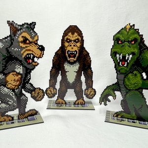 Rampage Arcade Sprites - Video Game Inspired