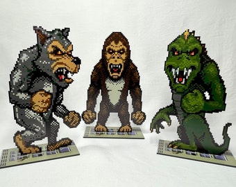 Rampage Arcade Sprites - Video Game Inspired