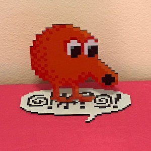 Q*Bert Sprite - Arcade Video Game Inspired