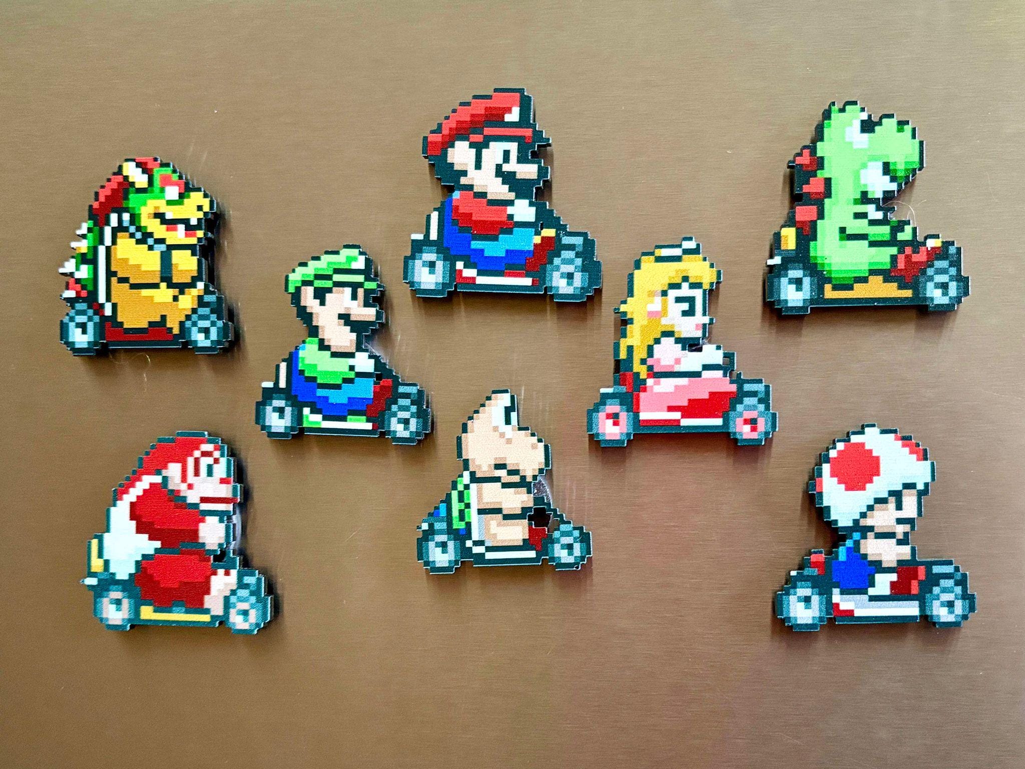 Mario Kart inspirierte Mini Magnete