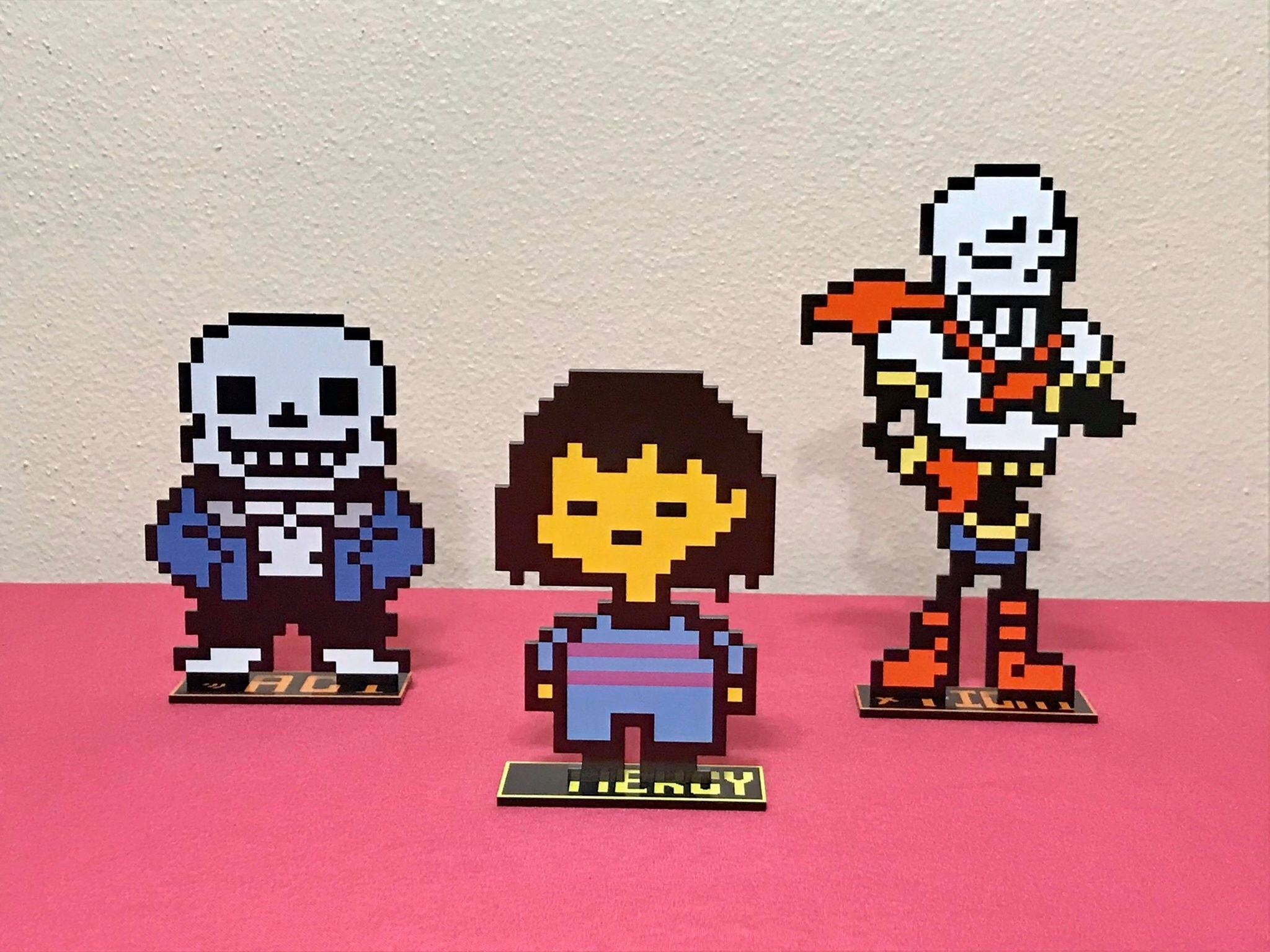 Undertale Inspired Sprites Frisk Sans Papyrus Etsy Undertale Inspired Sprites Frisk Sans Papyrus Etsy