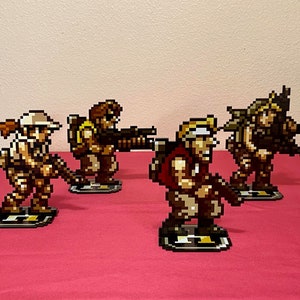 Metal Slug Sprites Video Game Inspired Pixel Art All four