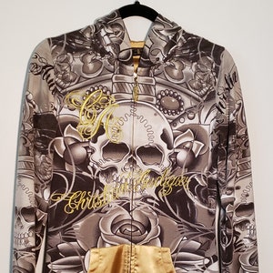Christian Audigier Hoodie Etsy