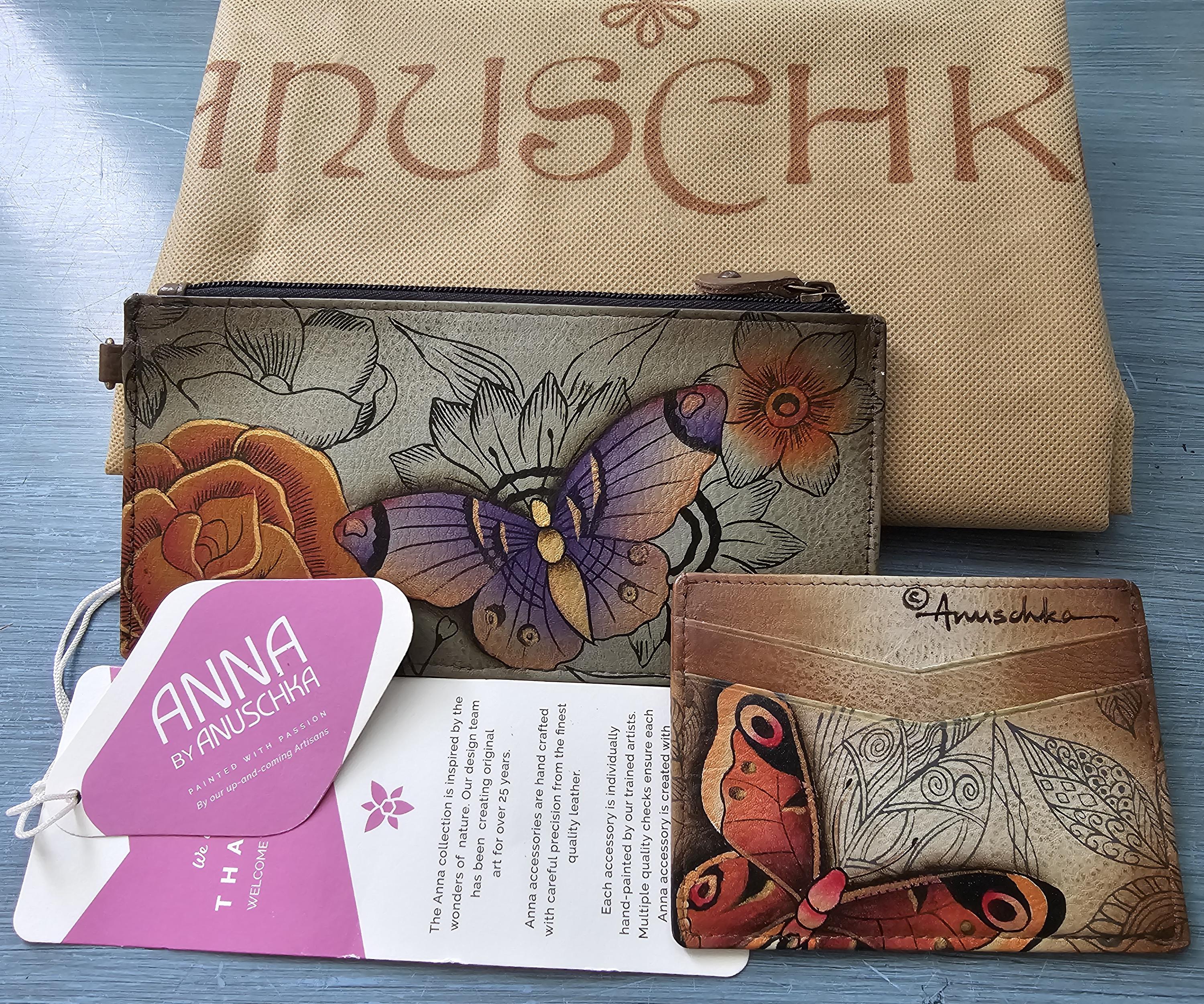 Y2K ANNA SUI Butterfly Gamaguchi wallet Designer Wristlet Wallet