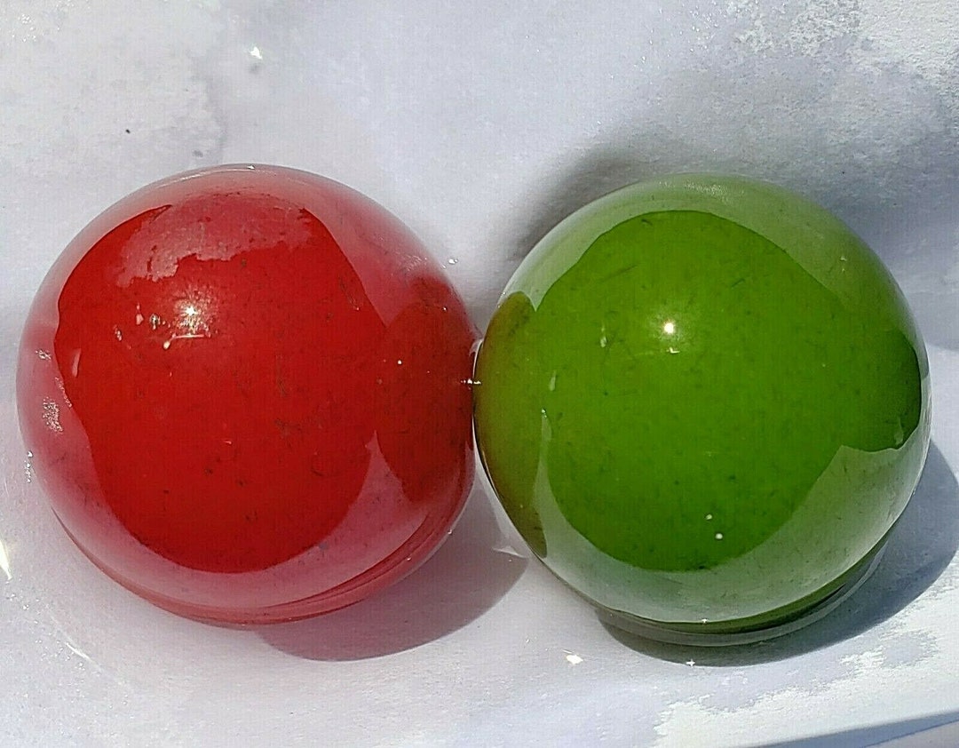 Vintage RARE Bakelite Billiard Cue Balls Lot of 2 Antique Pool Catalin