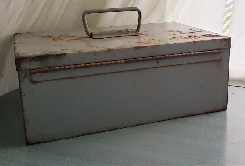 Vintage Cash Box, Money Box With Tray, Metal Storage Box, No Key, Movie ...