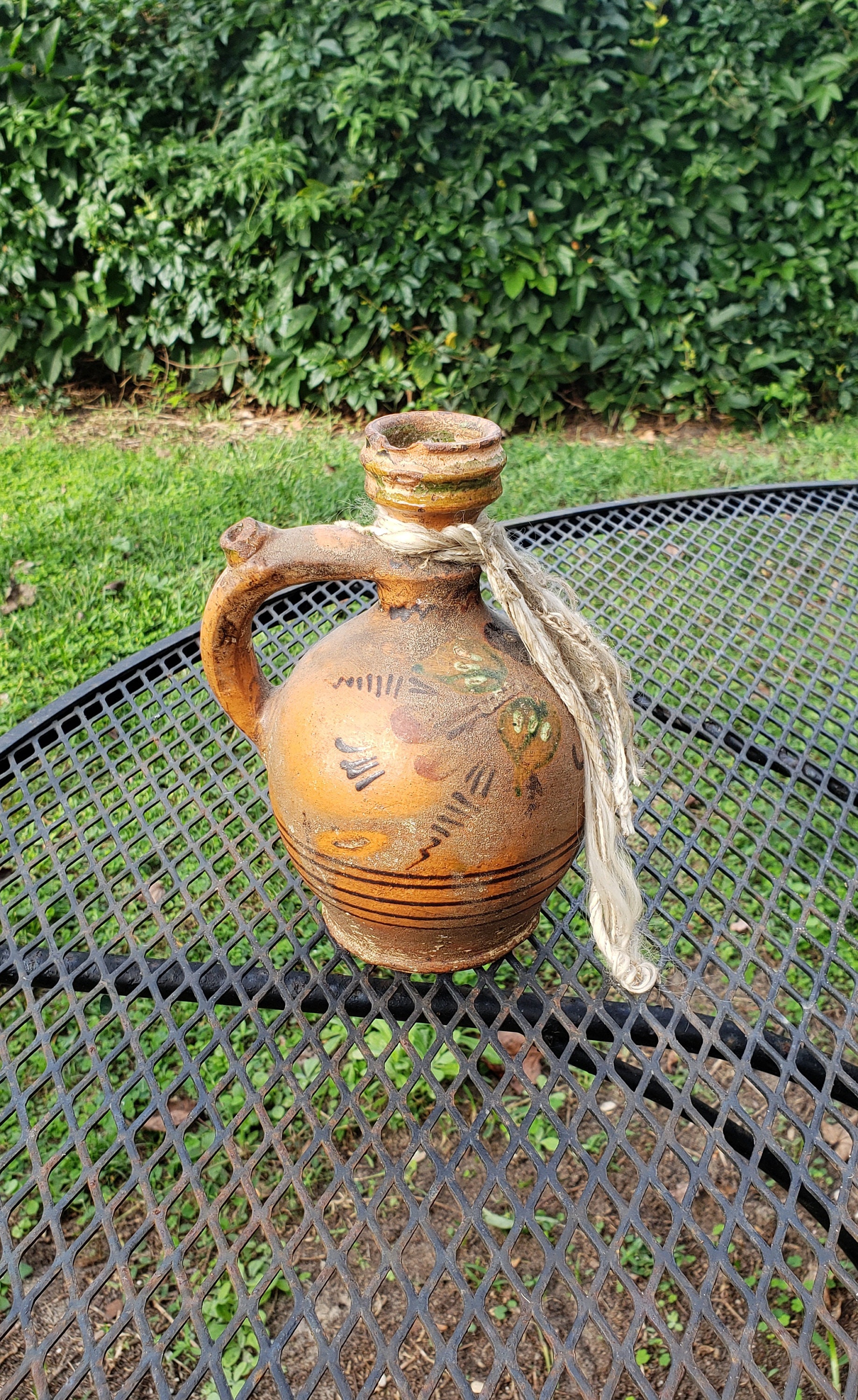 アメリカ南部 ガラス製の陶器壺 Pottery Jug 【公式通販】