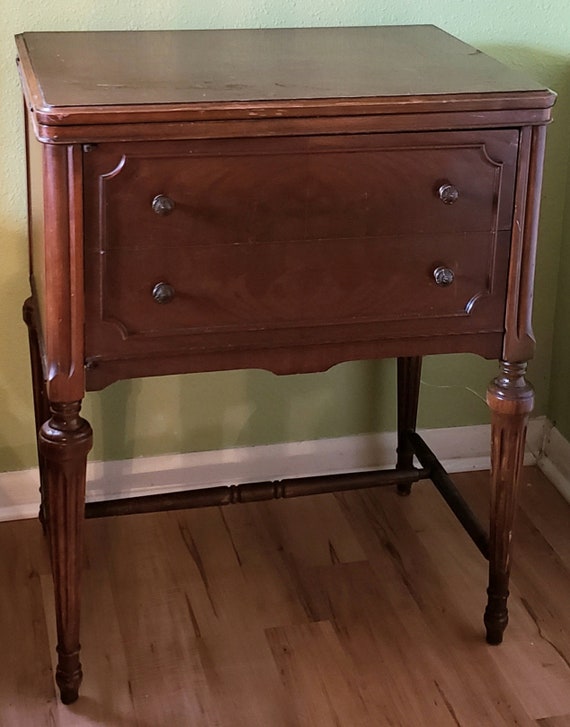 Vintage sewing cabinet deals