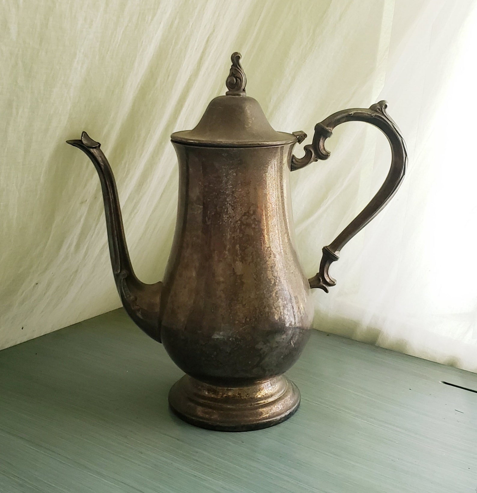 William Rogers for Oneida Tea Coffee Pot Silver Plate Gold - Etsy