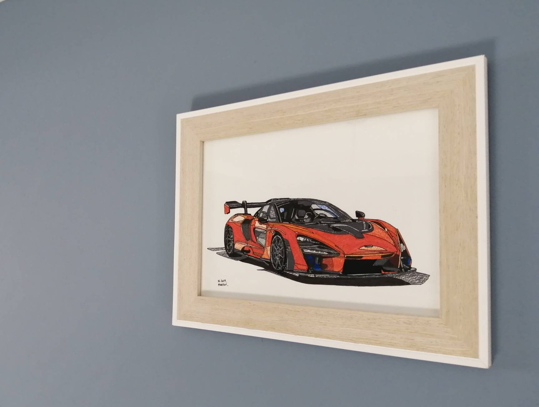 Mclaren Senna Drawing Original A4 Size Hand-drawn Drawing - Etsy