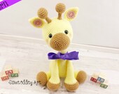 giraffe crochet pattern, crochet pattern, crochet giraffe