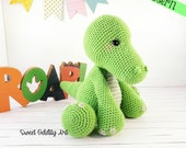 crocodile crochet pattern, crochet pattern, crochet crocodile