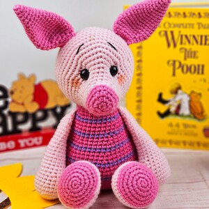 pig crochet pattern, crochet pig, crochet pattern, amigurumi, pig tutorial image 4