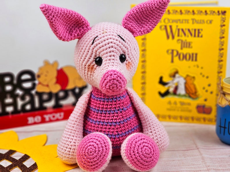 pig crochet pattern, crochet pig, crochet pattern, amigurumi, pig tutorial image 4