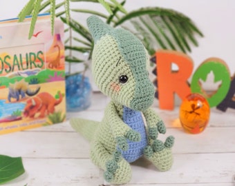 parasalphosaurus, dinosaur crochet pattern, crochet pattern, crochet dino, crochet dinosaur, pattern, crochet, amigurumi