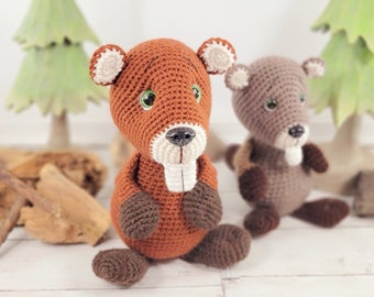 beaver crochet pattern, crochet pattern, crochet beaver, beaver pattern, pattern, crochet, amigurumi