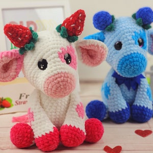 cow, crochet cow, cow crochet pattern, crochet pattern, amigurumi, pattern, crochet, cow tutorial image 3