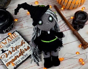 witch, witch crochet pattern, crochet, pattern, amigurumi, crochet witch, witch pattern