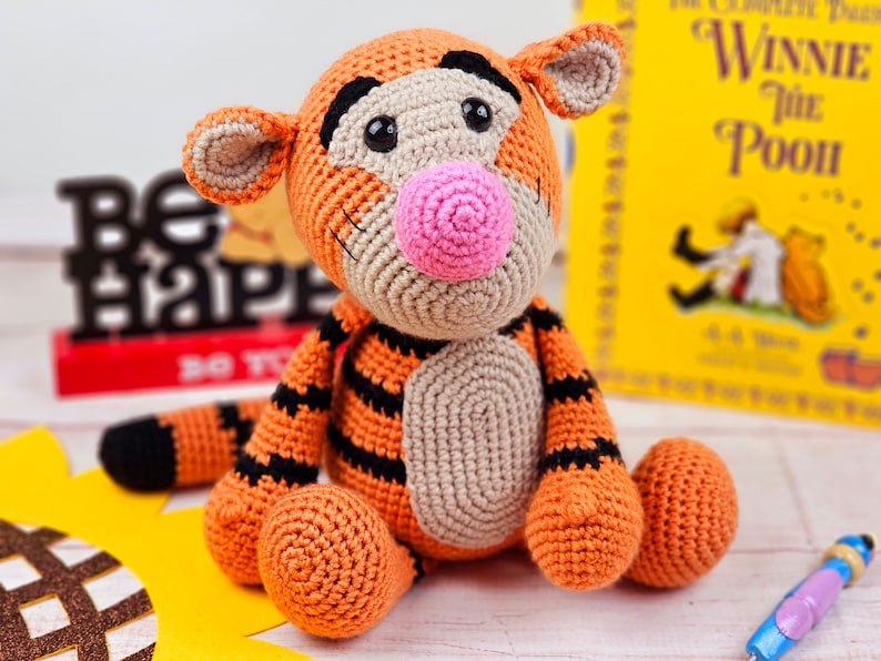 tiger crochet pattern, crochet tiger, tiger pattern, crochet pattern image 8