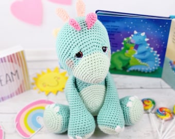 stegosaurus, Crochet pattern, dinosaur crochet pattern, pattern, amigurumi, crochet, crochet dinosaur