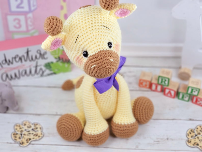 giraffe crochet pattern, crochet pattern, crochet giraffe, giraffe, crochet pattern, pattern, amigurumi, giraffe doll image 3