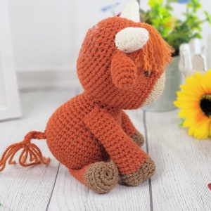 cow, crochet cow, cow crochet pattern, crochet pattern, amigurumi, pattern, crochet, cow tutorial image 10
