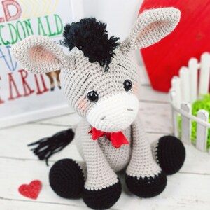 donkey crochet pattern, crochet donkey, donkey pattern, crochet pattern image 5