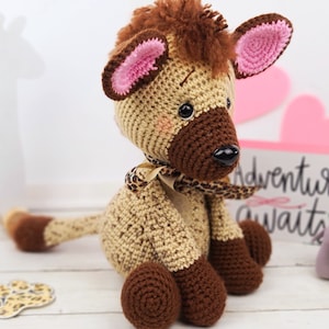 hyena haakpatroon, gehaakte hyena, amigurumi, hyenapatroon, hyena-tutorial