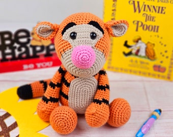 tiger crochet pattern, crochet tiger, tiger pattern, crochet pattern