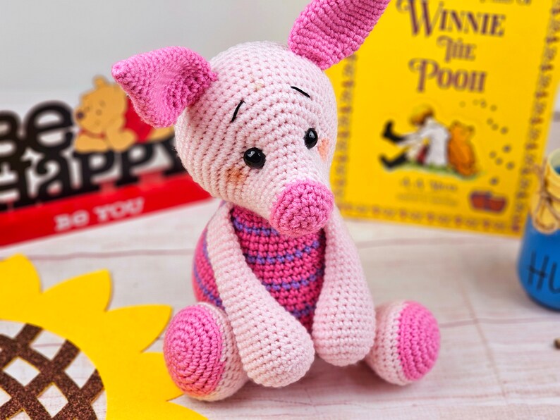 pig crochet pattern, crochet pig, crochet pattern, amigurumi, pig tutorial image 6