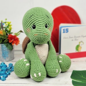 turtle crochet pattern, crochet turtle, amigurumi, turtle tutorial, turtle pattern, turtle doll, crochet pattern, baby gift image 2