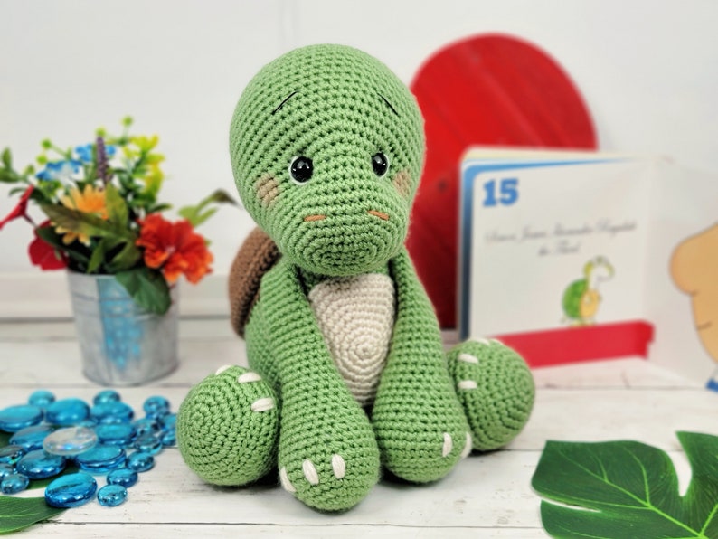 turtle crochet pattern, crochet turtle, amigurumi, turtle tutorial, turtle pattern, turtle doll, crochet pattern, baby gift image 2