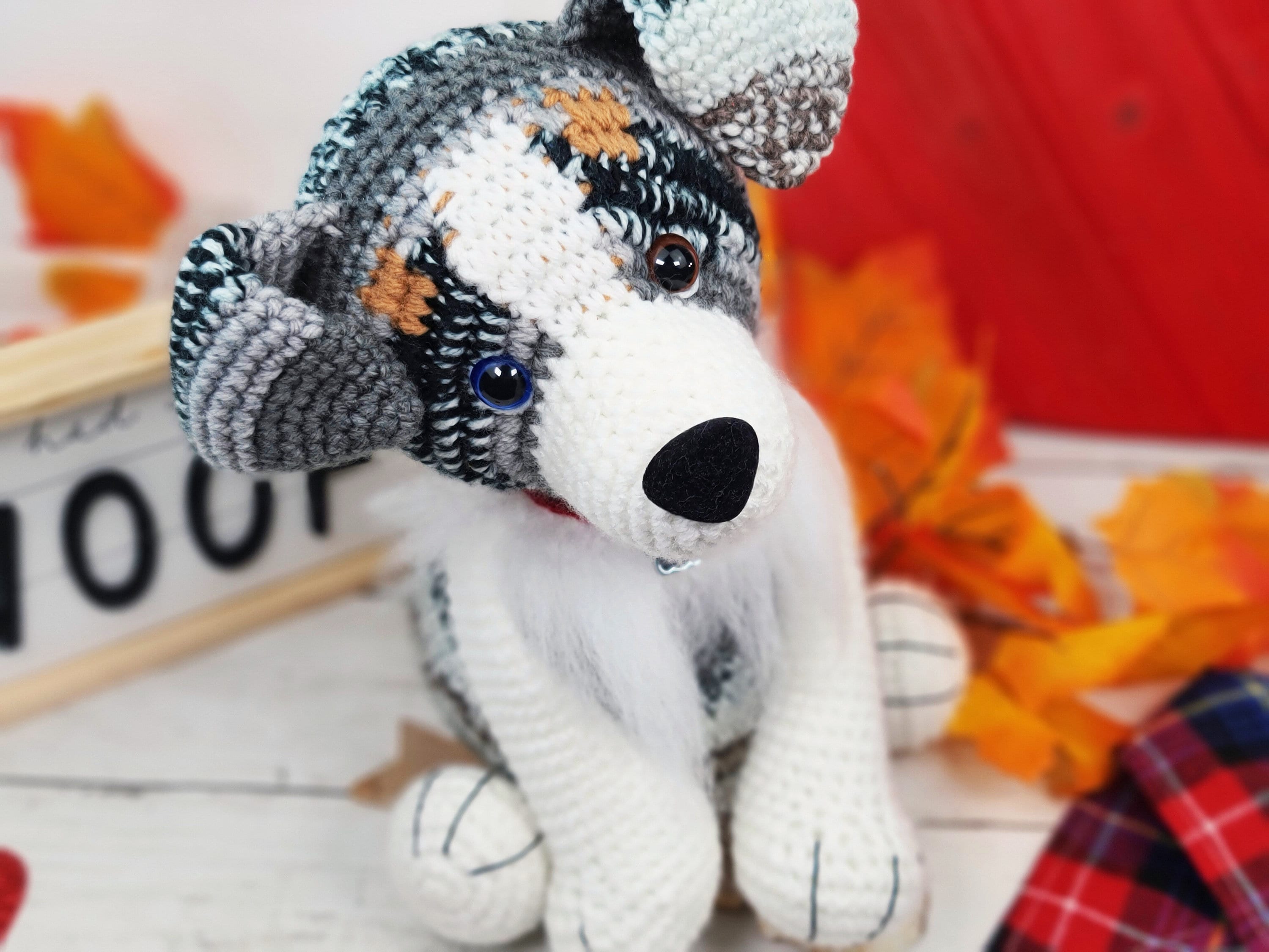 Australian Shephard Crochet Pattern Crochet Pattern Etsy